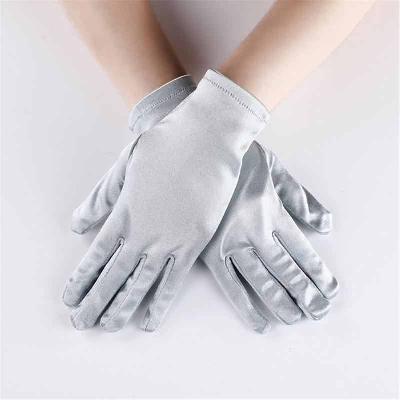 Kurze Handschuhe für formelle Veranstaltungen, Party-Kostümhandschuhe, elegante Zeremonienhandschuhe, Erwachsenen-Unisex-Bühnenauftritte, Handhandschuhe