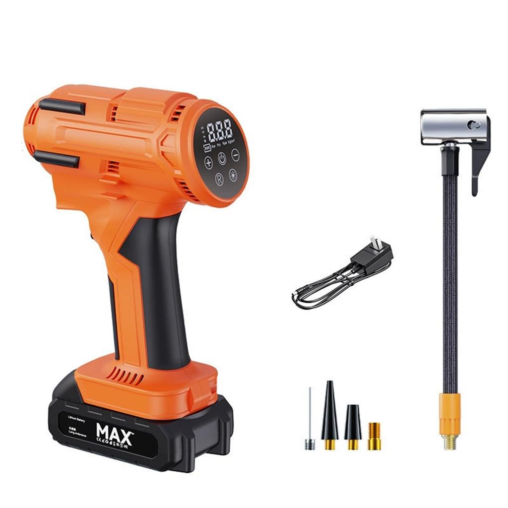 KeenPower Tire Inflator  Compressor, 21V Cordless Car Tire  with Rechargeable Li-ion Battery, 12V Car Power Adapter, Digital Pressure Gauge, Suitable