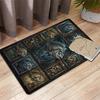 Marine Fish Collection Pattern Rug Floor Mat for Living Room or Bedroom Soft and Comfortable Carpet a Gift for Birthday and Holiday.