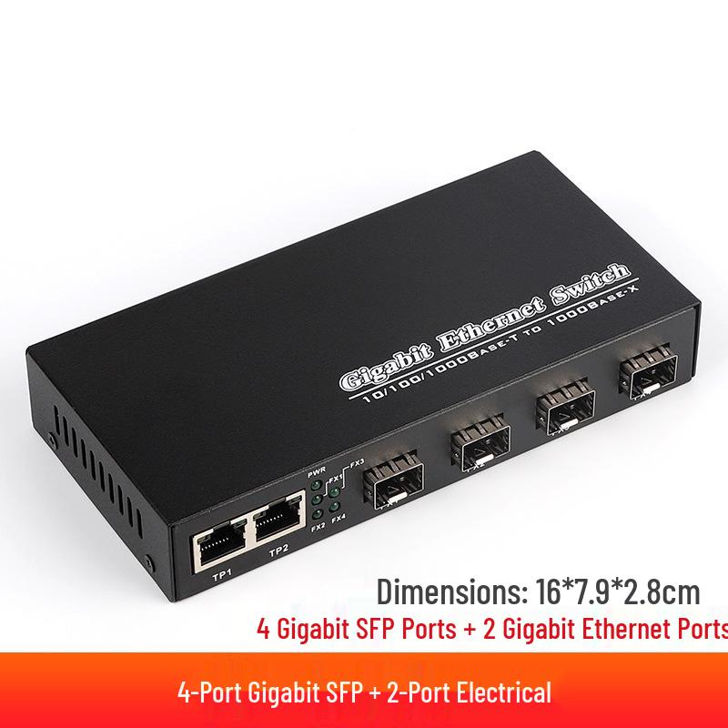 Gigabit Fiber SFP Transceiver: 1 Electric & 1 Optical Port Fiber Switch Module