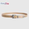 Belt Fashion Retro Silver Buckle Decorative Jeans Simple and Versatile Ladies Belt
