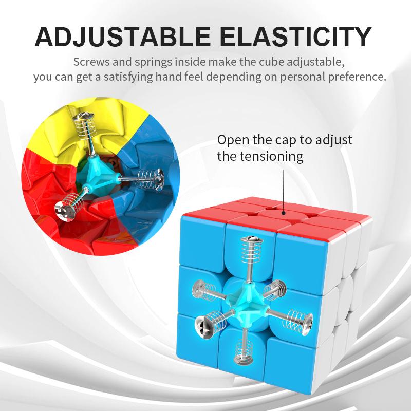 MoYu Meilong3C 3x3x3  Magic Cube Meilong Stickerless Speed Cube Puzzle Children Gift Adult Educational Professional Fidget Toys