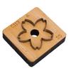 Leather Cutting Mold with   Wood Base Flower Shape Punching Die for Making Keychain Bag Decorations