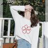 MJ STYLE Women's Heart Line Graphic Long Sleeve T-Shirt