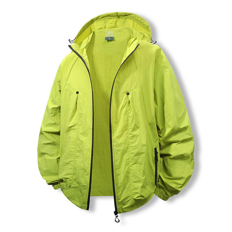 Men s Couple Ultra-Thin Hooded UV Protection Ice Silk Quick-Dry Fishing Jacket M