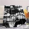 1 Pezzo Coperta in Flanella con Stampa Cartone Animato, Alta Qualità Confortevole per Tutte le Stagioni, Decorazione per la Casa, Calore e Comfort, Perfetta per Regalo di Natale Compleanno