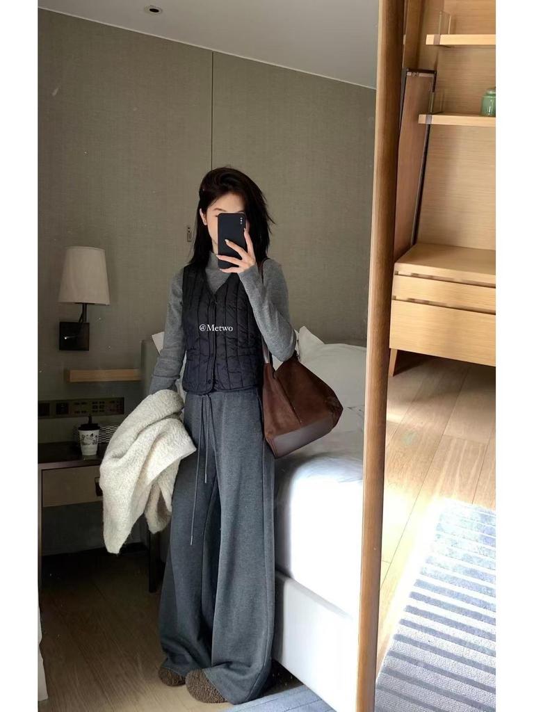 METWO Damen Winddichte Schlankmachende Fleeceweste für Herbst und Winter