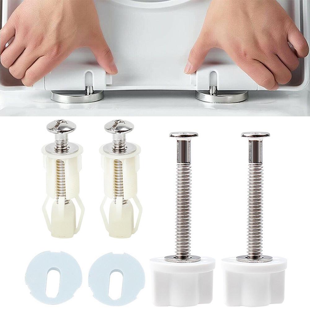 Toilet Lid Accessory Rubber Bungs Slide Top Fix Toilet Screws Nut