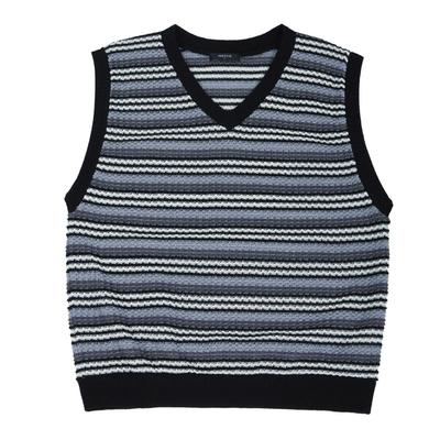 Inexcis Ethnic Knit Vest (Black)