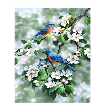 5D bricolage diamant peinture oiseau fleur broderie point de croix Animal 5D décor à la maison à la main