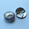 Hot Car Sticker 42mm 3 Pins Car Emblem Front Top Grille Black Blue Star Wheat Curved Badge for Mercedes Benz Old C E S C200 E300