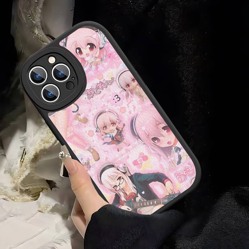 S-sUPER SONICO Phone Case Hard Leather For IPhone 16 15 14 13 Mini 11 12 Pro Max Plus Fundas
