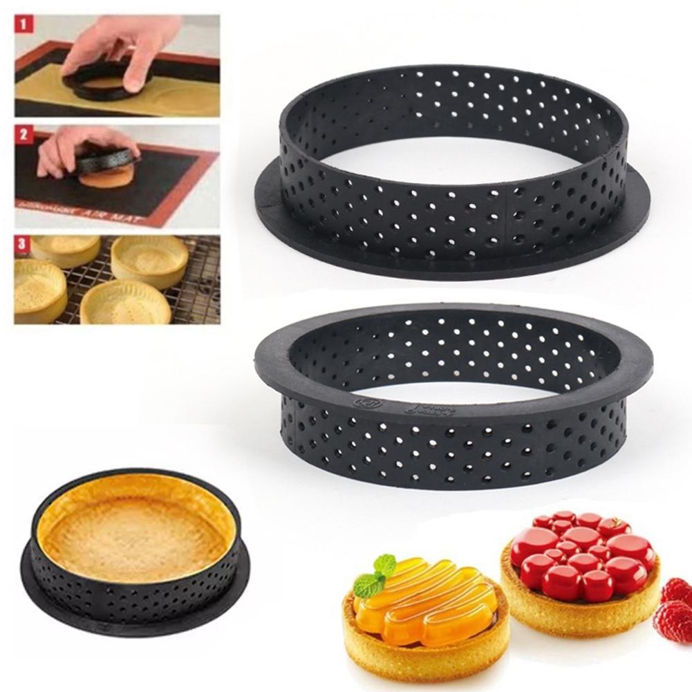Buy 1Pc Tart Ring Mold DIY Cake Dessert Bakeware Molds Pastry Mousse Round Tools Circle Decor