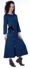 Moomaya Full Sleeves Maxi Dress Long Button Down Solid Casual Slit Dresses