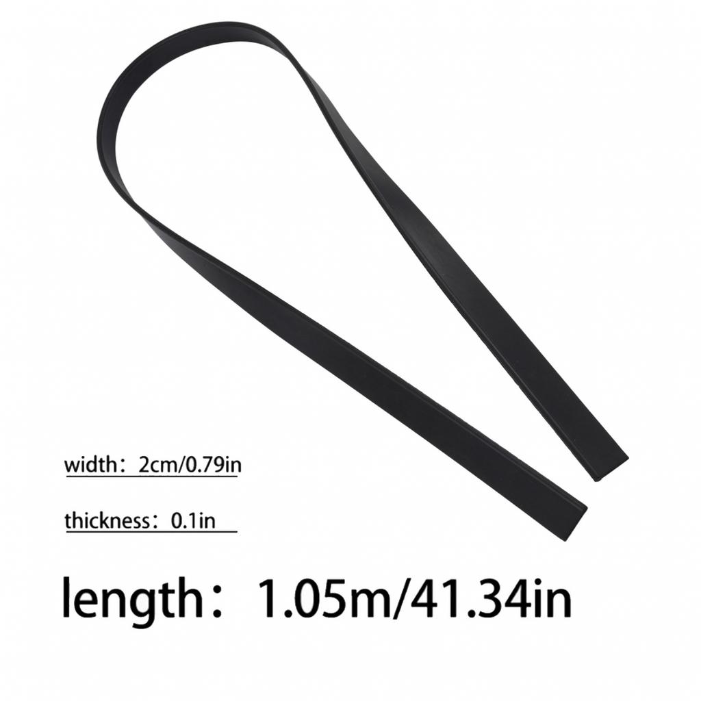 Multipurpose Squeegee Rubber Accessories 41x0. 79x0.16in