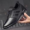 2025 Spring New Leather Men's Shoes Invisible Inner Height Increase Sports Shoes Extra Large Size for Cowhide Tide Shoes Men