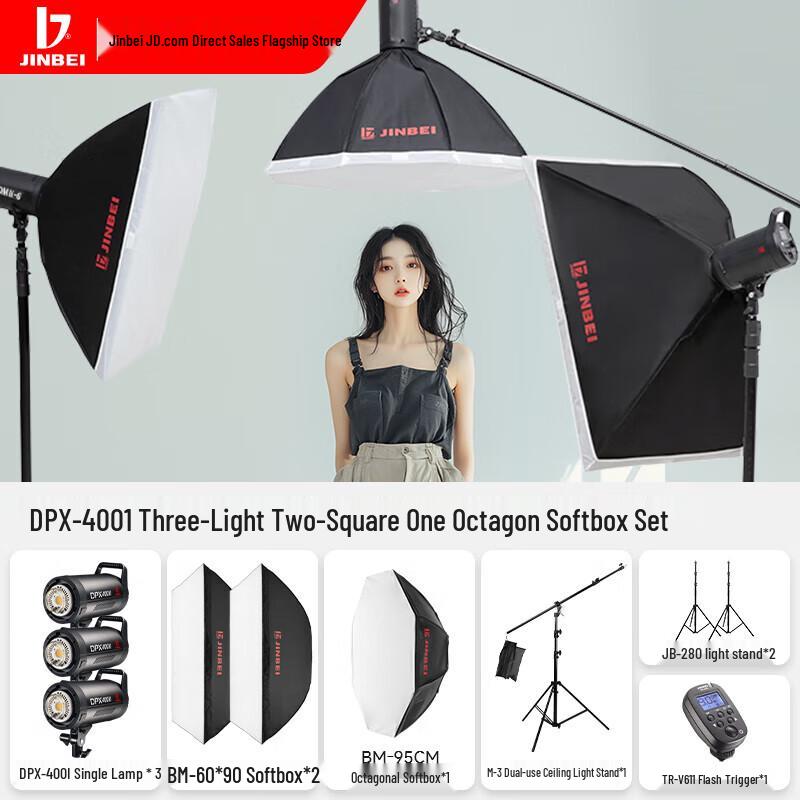JINBEI DPX-400II Studio LED Light Kit