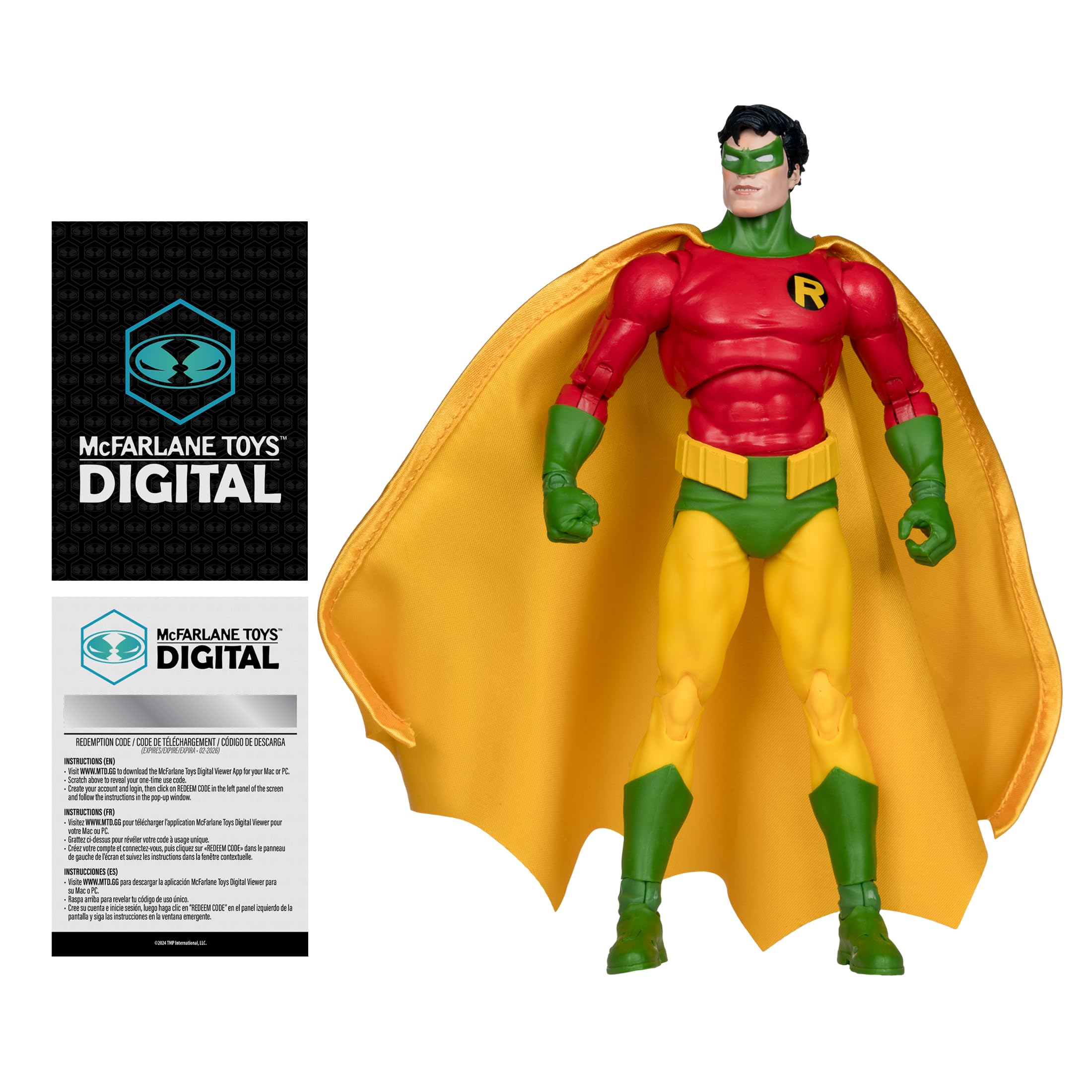

McFarlane Toys DC Direct Робин из на Бесконечность Фигурка Цифровой - Земля-2 (Кризисные Земли) Коллекционный 7-дюймовый.