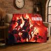 Classic The Walking Dead Rick Daryl Horror TV Flannel Blanket Soft Warm Throw Blanket for Bedroom Living Room Bed Travel Picnic