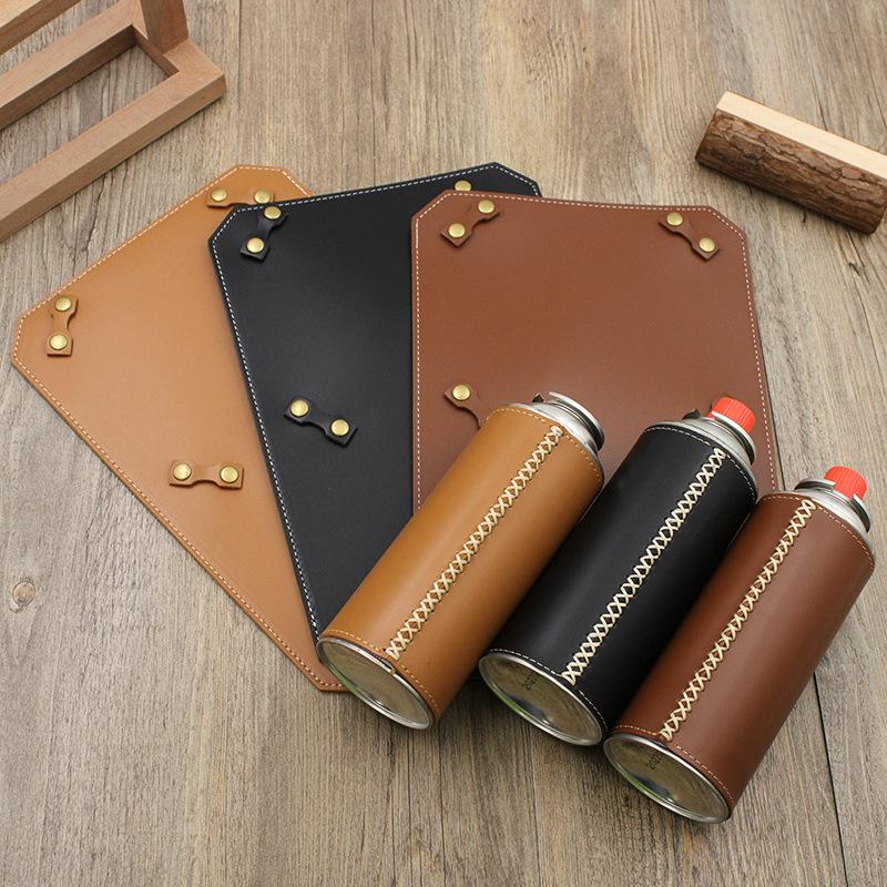 Japanese-Korean Gas Stove Leather Insulation Pad for Camping