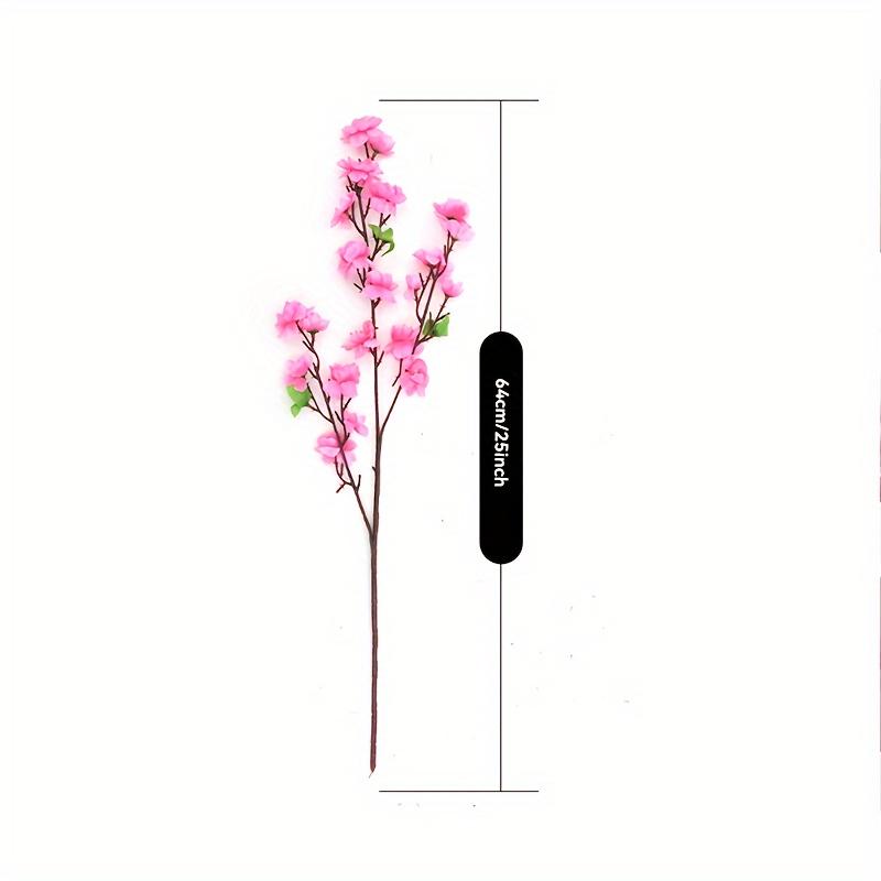 10ks elegantních umělých stonků třešňových květů - realistické vysoké umělé květiny pro výzdobu vázy, ideální pro svatby, domov, jaro a novoroční slavnosti