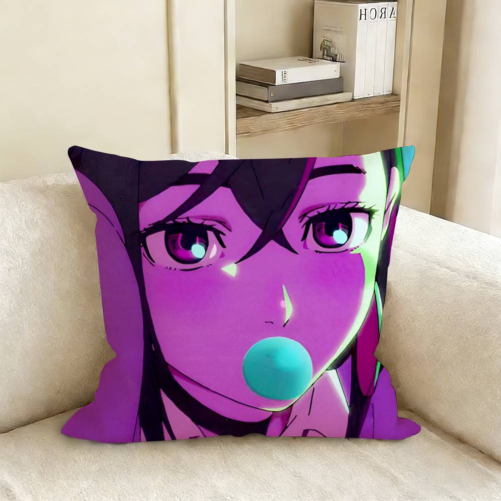 Dandadan Anime Pillow Case Living Room Sofa Cushion Cover Suitable For Home Bedroom Room Decoration