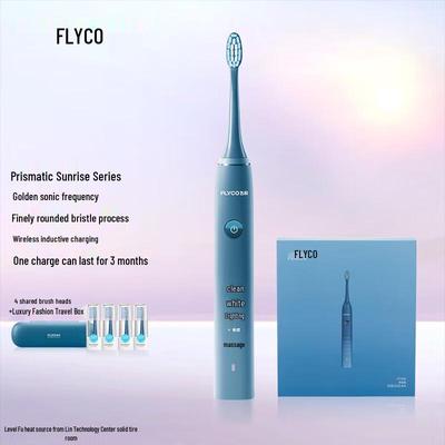 FLYCO FT7105 Schall-Elektrische Zahnbürste CN-Stecker (Adapter enthalten)