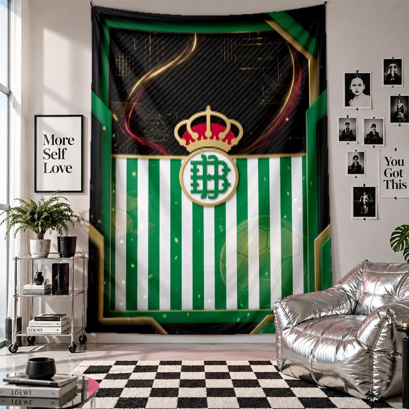 Real Betis Football Wall Tapestry Home Decor Wall Hanging Cloth for Bedroom Living Room Background