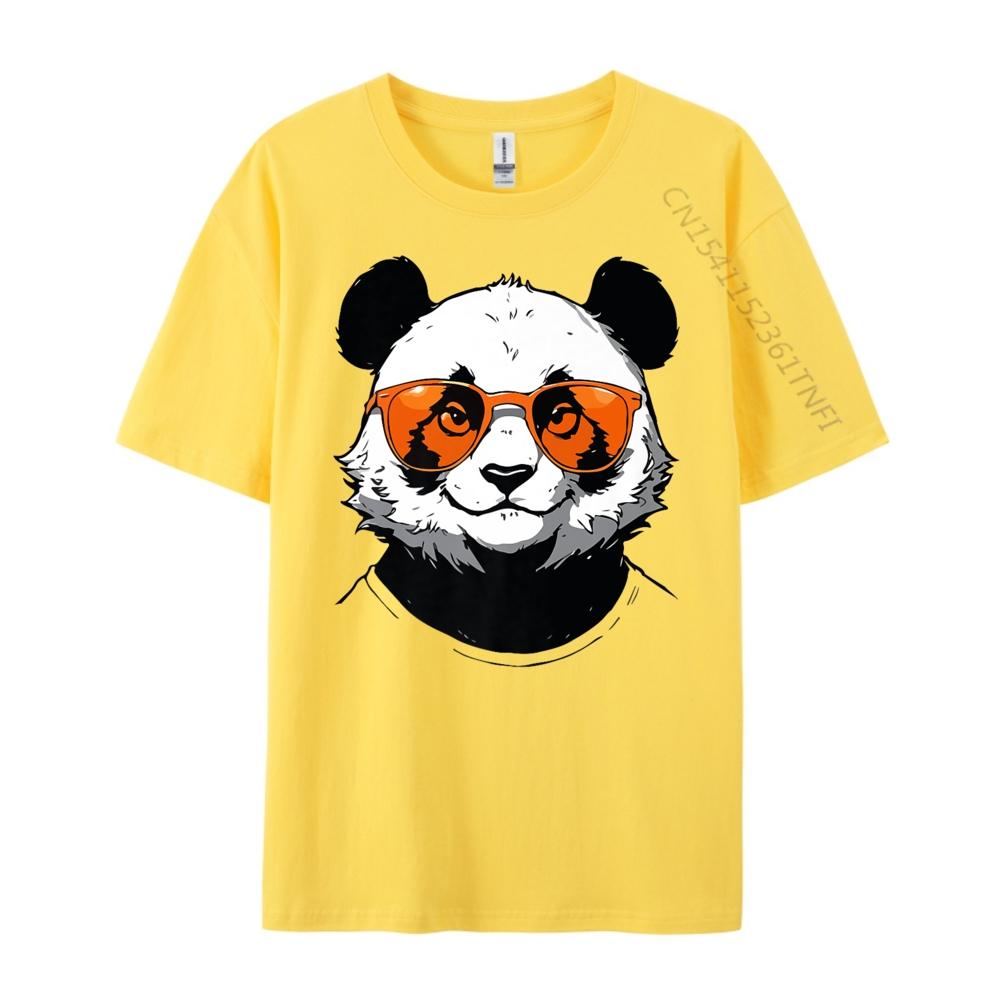 Cool Panda Face Wearing Sunglasses Panda Unisex Unisexs Graphic Tshirts New Year Classic