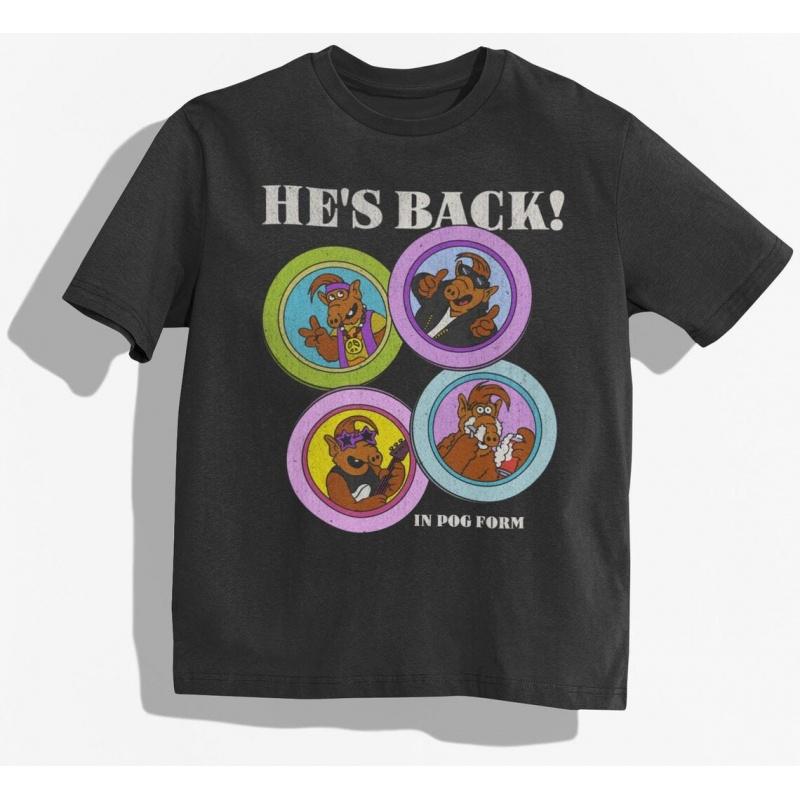 0210 Alf Mens T Shirt Tv Comedy Gordon Shumway Sitcom Cat Series Alien Hipster Tee Short Sleeve 100 cotton All size tops S