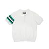 TRIMERE Signature Line Short Sleeve Polo Knit Woman Ivory