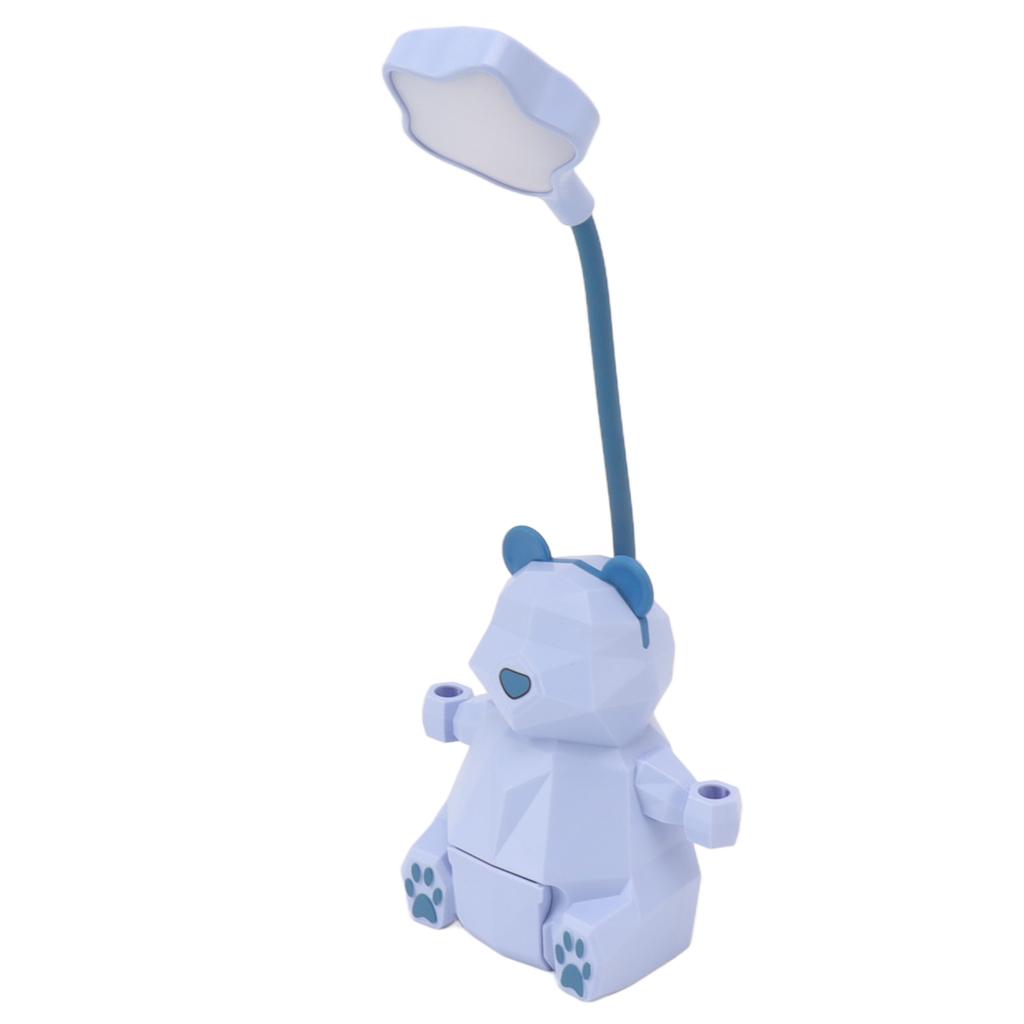 Cartoon Desk LED Light Eye Protection USB Portable 2 Modes Night Lamp with Pen Storage Box for Studying Reading