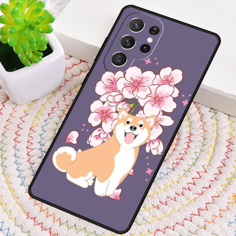 Shiba Inu Cute Cartoon Art Phone Case For Samsung Galaxy Note 10 Pro S26 S25 S24 S23 S22 Ultra Plus S21 FE S20 Shockproof Cover