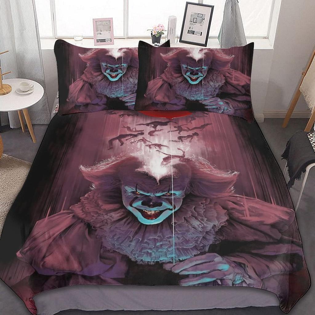 Horror Soft Comfortable Bedding Three-Piece Quilt Cover
