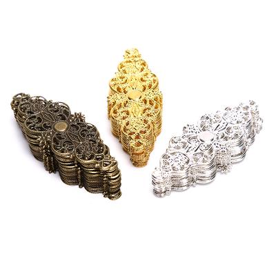 20Pcs Filigree Flower Wrap Connector Crafts DIY Embellishments Findings Jewelry