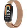 Mailänder Armband für Xiaomi Smart Band 10 / 9 / 8, Rosa Roségold