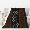 Maßgeschneiderte ultraweiche Fleece-Afrikanische Schlammtuch Bogolan Decke Warme Flanell-Stamm-Ethnisch-Böhmische Muster Decken Sofa Steppdecke