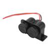 Dual Hole Cigarette Lighter Socket with 20cm Cable 12V 120W 10A Output for Car Marine Truck ATV RV