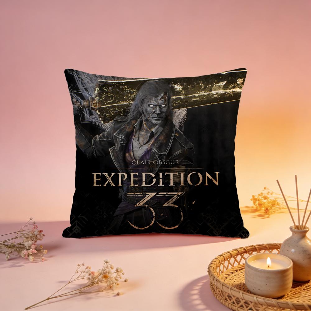 Hot CClair Obscur Expedition 33ed Cushion Cover Comfortable Durable Pillow Cover MultiScene for Home Office Car Sofa