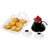 Moin Moin Miniature Scale Afternoon Cafe Time Coffee Plates and Food 1/6 11-Piece Set Bread, Cup, Snacks, Sweets, Pretzels, Donuts, Realistic,