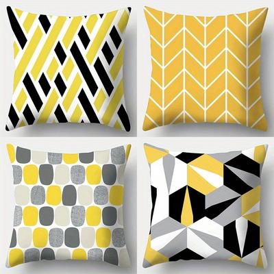 Geometric Pattern Digital Printed Pillow Covers Pattern Cushion Cover Suitable for Sofa Bedroom Car Pillow Cover