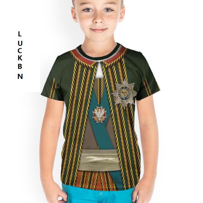 Kids T Shirts Casual Short Sleeved 3d Printed T-shirt Boy Be A Soldier Tops Fashionable Element Clothing