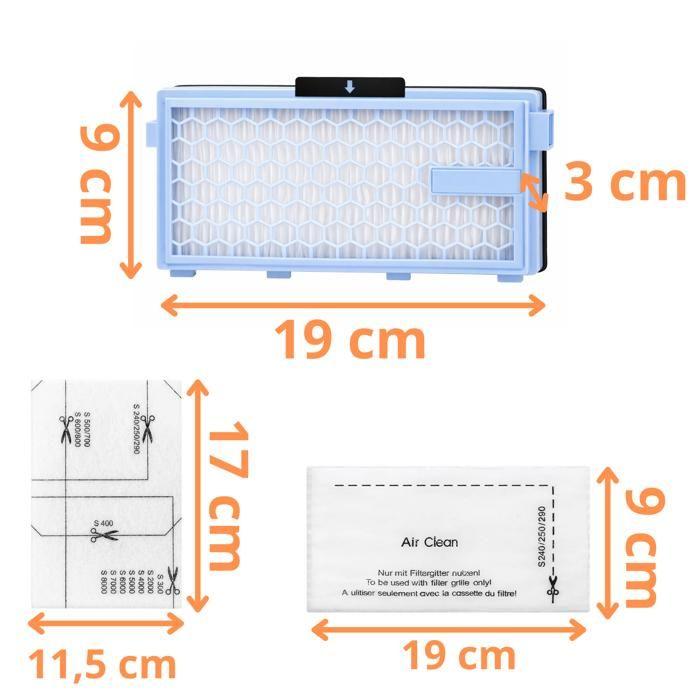 Filter für Miele kompatibel Staubsauger Compact C1 C2 Complete C2 C3 Serie S4 S5 S6 S8 SA-SF 50 SF-AA 50 [Packung 9] Phonillico®