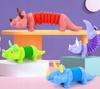Sensory Caterpillar Anti-Stress Pop Tube LED Triceratops Dino Luminous