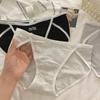 7A Antibacterial Pure Cotton Extended Crotch Pure Desire Sexy Briefs High Slit Long Legs Low Waist Wrapped Hip Triangle Panties