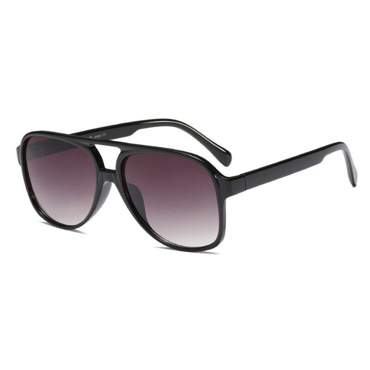 Fashion Vintage Retro 70s Sunglasses for Women Men Classic Large Square Frame Trendy Multicolor