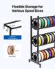 3D Printer Filament Storage Rack, 5 Tier Heavy Duty Storage Shelves for 3D Printing Filaments, Filament Spool Holders Racks for 3D Printing Studio,