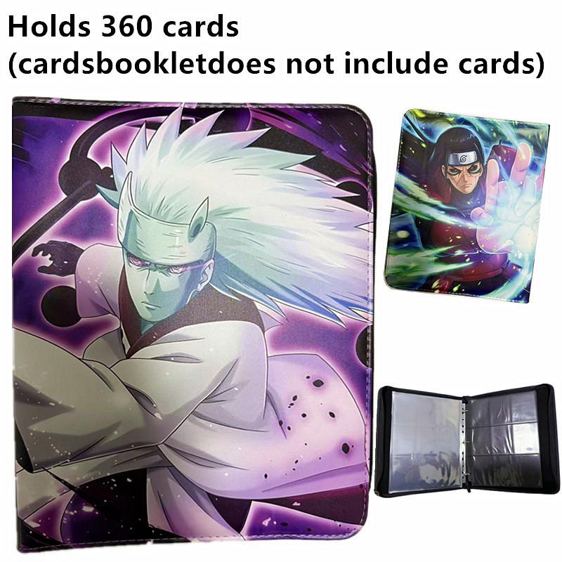 400pcs/900pcs Naruto Card Album Book Folder 4/9 Card Slots Collections Zipper Double Pocket Zipper Card Binder Holder