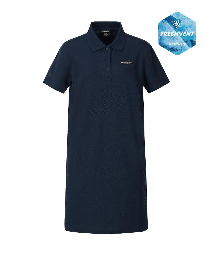 DISCOVERY EXPEDITION Women'S Pique Collar Dress (D/Navy)