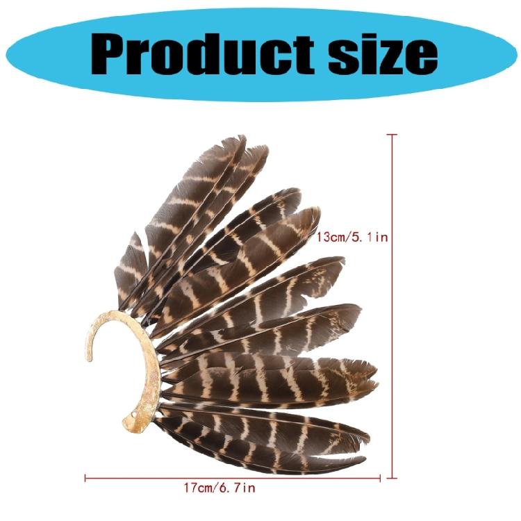 Elegant Ear Wrap Earrings Feathered Ear Cuff Earrings Ear Clip Wrap Earrings Jewelry for Women Party and Music Festival